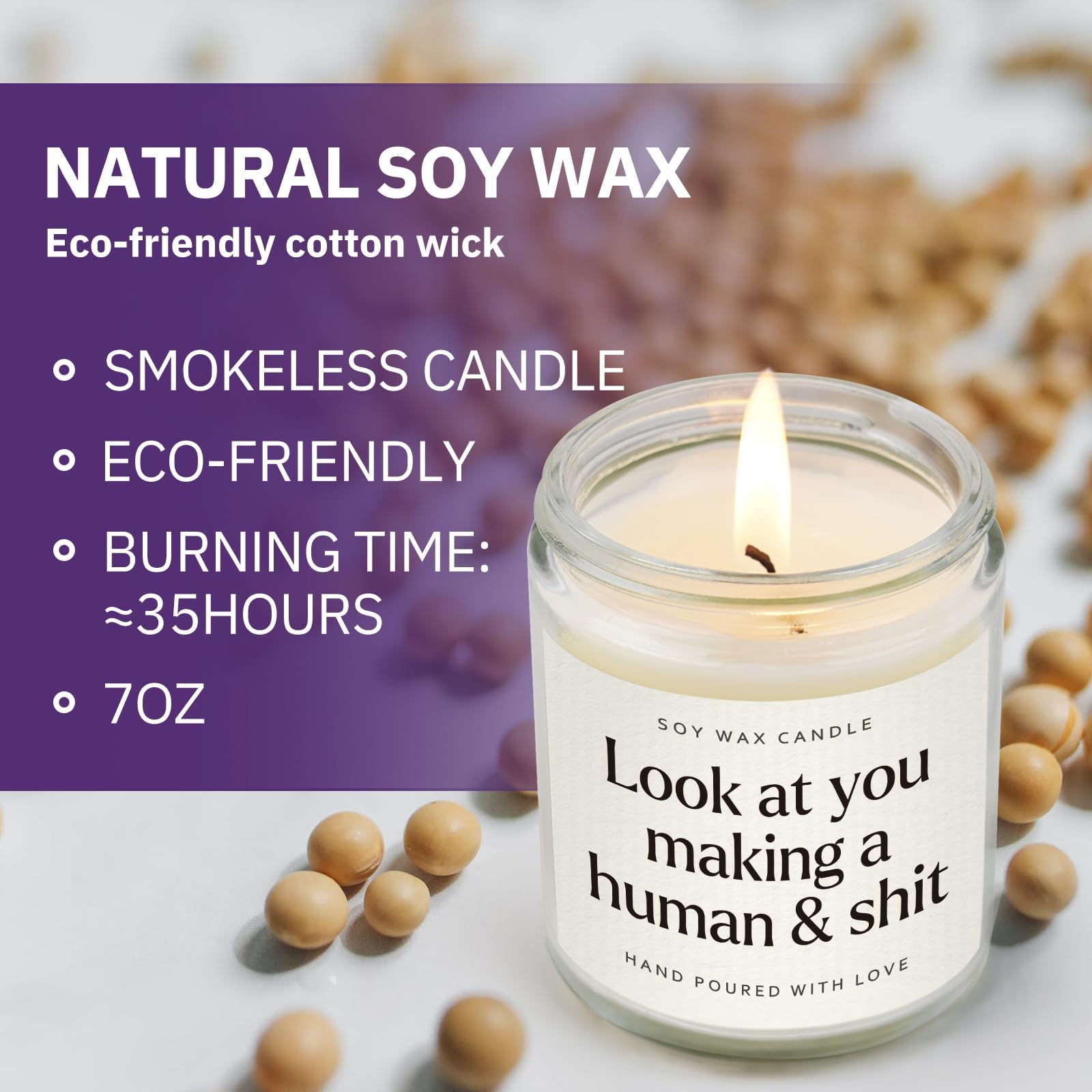 GoMelley postpartum gift candle offering relaxing moments after birth