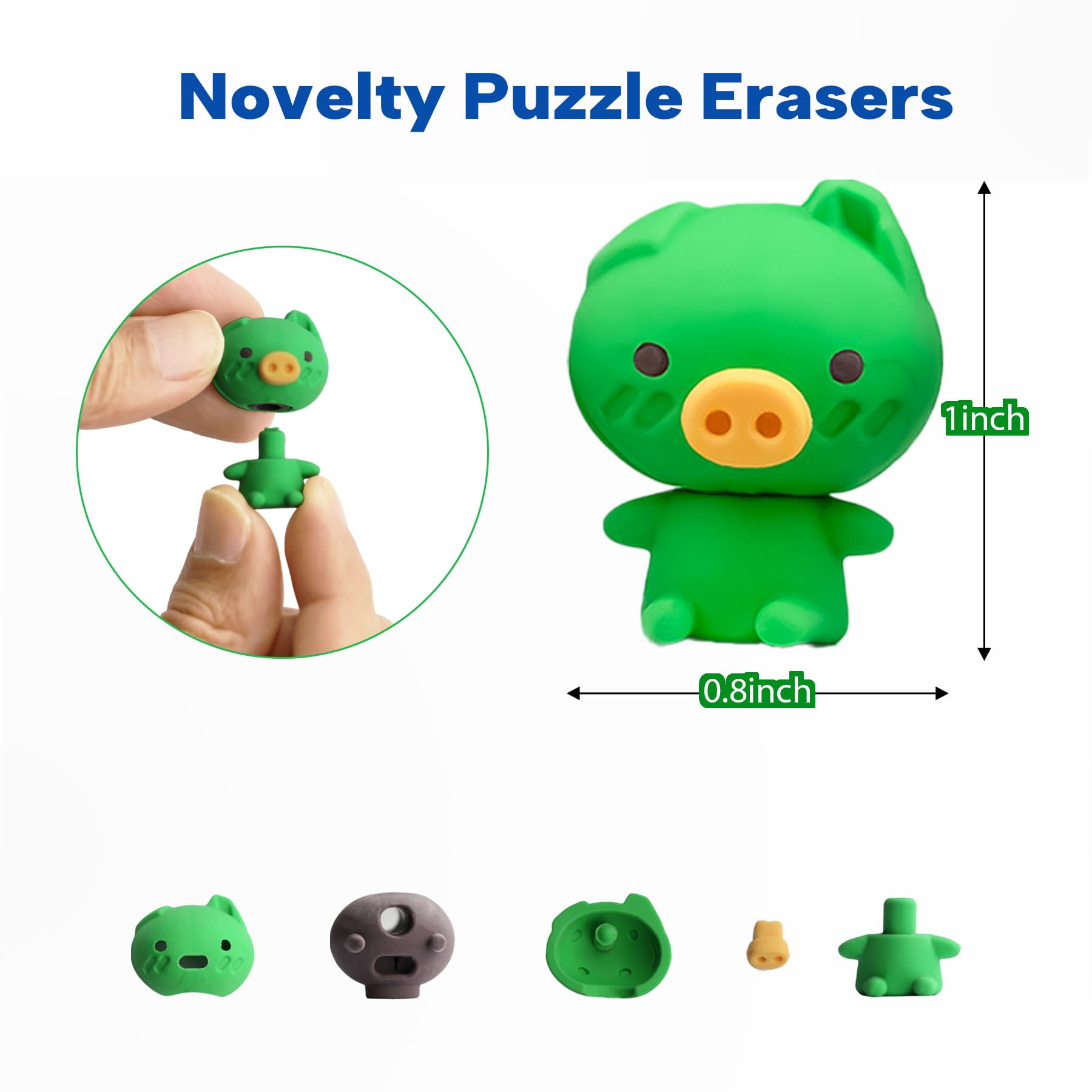 GOMIMEOR panda eraser cute companion for backpacks and rewards.