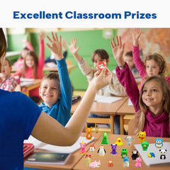 GOMIMEOR safari animals erasers colorful companions for study time.