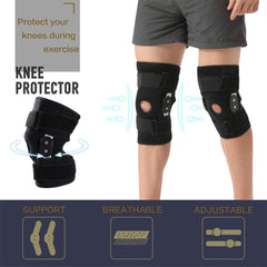 GONAIREY knee brace with side stabilizers and plates for stability