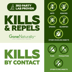 GoneNaturally Peppermint Oil Spray outdoor perimeter protects patios and furniture.