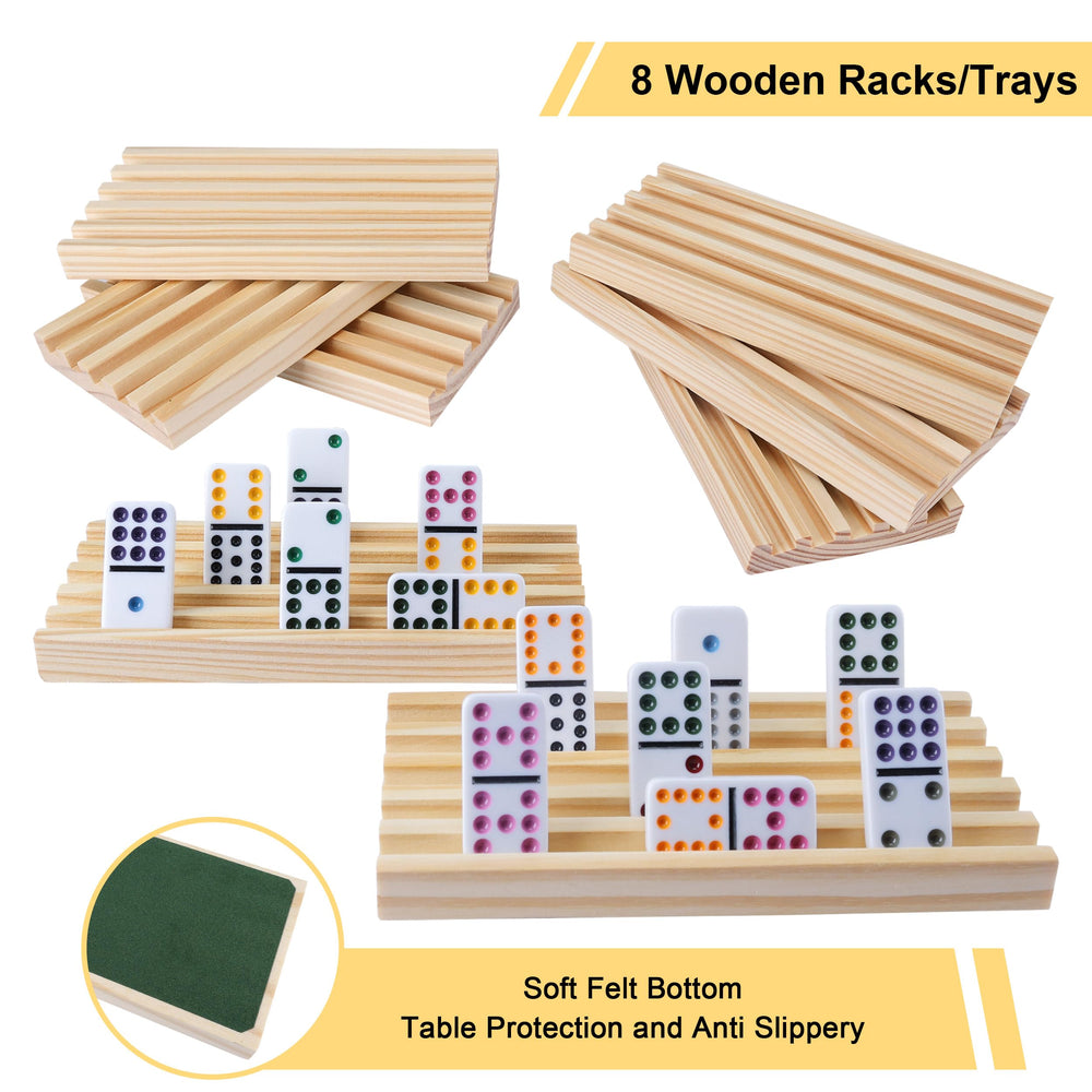 Gonoelec wooden racks with soft felt bottoms protect surfaces.
