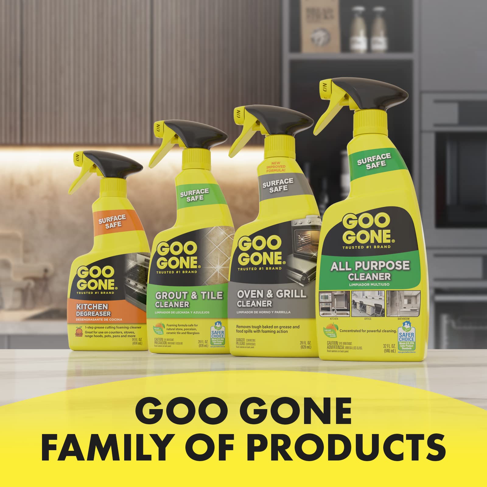 Trigger spray enables precise application of Goo Gone Degreaser