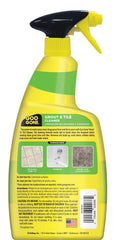 Goo Gone Grout Cleaner foaming action shows surface-ready tiles after cleaning.