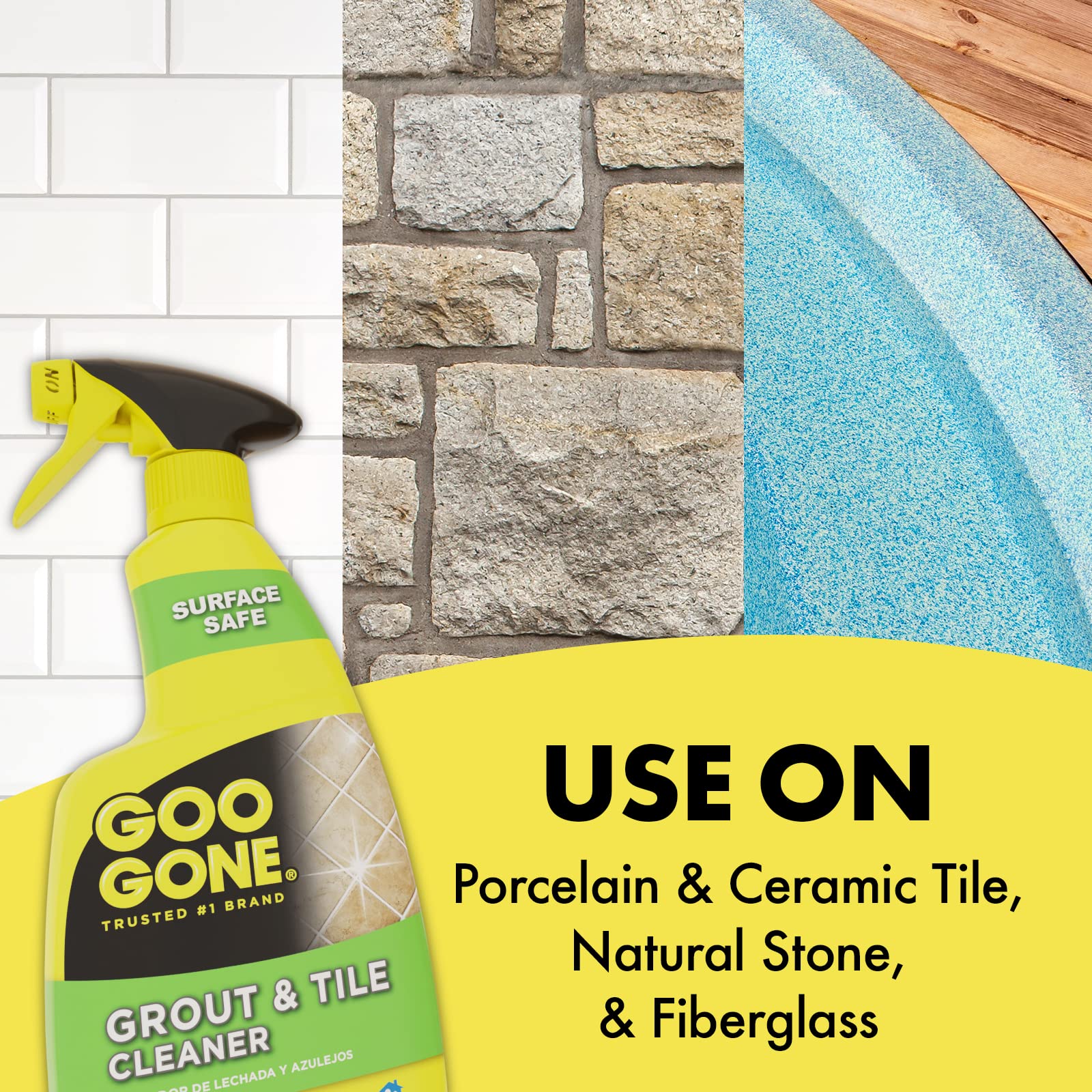 Goo Gone Grout Cleaner mold removal targets mildew with confidence on tile.