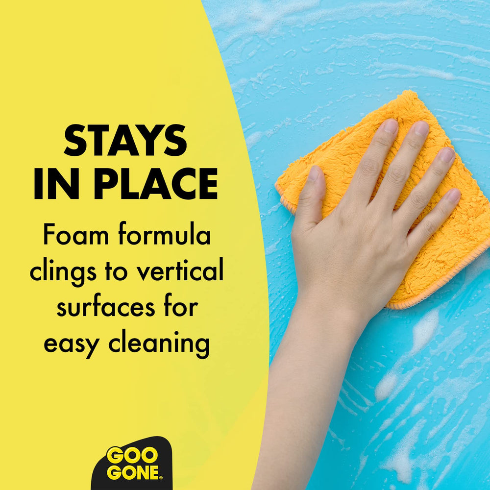 Foam clings to grime while dissolving burnt-on deposits
