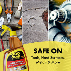 Goo Gone Pro-Power gel cleans grime from metal tools safely