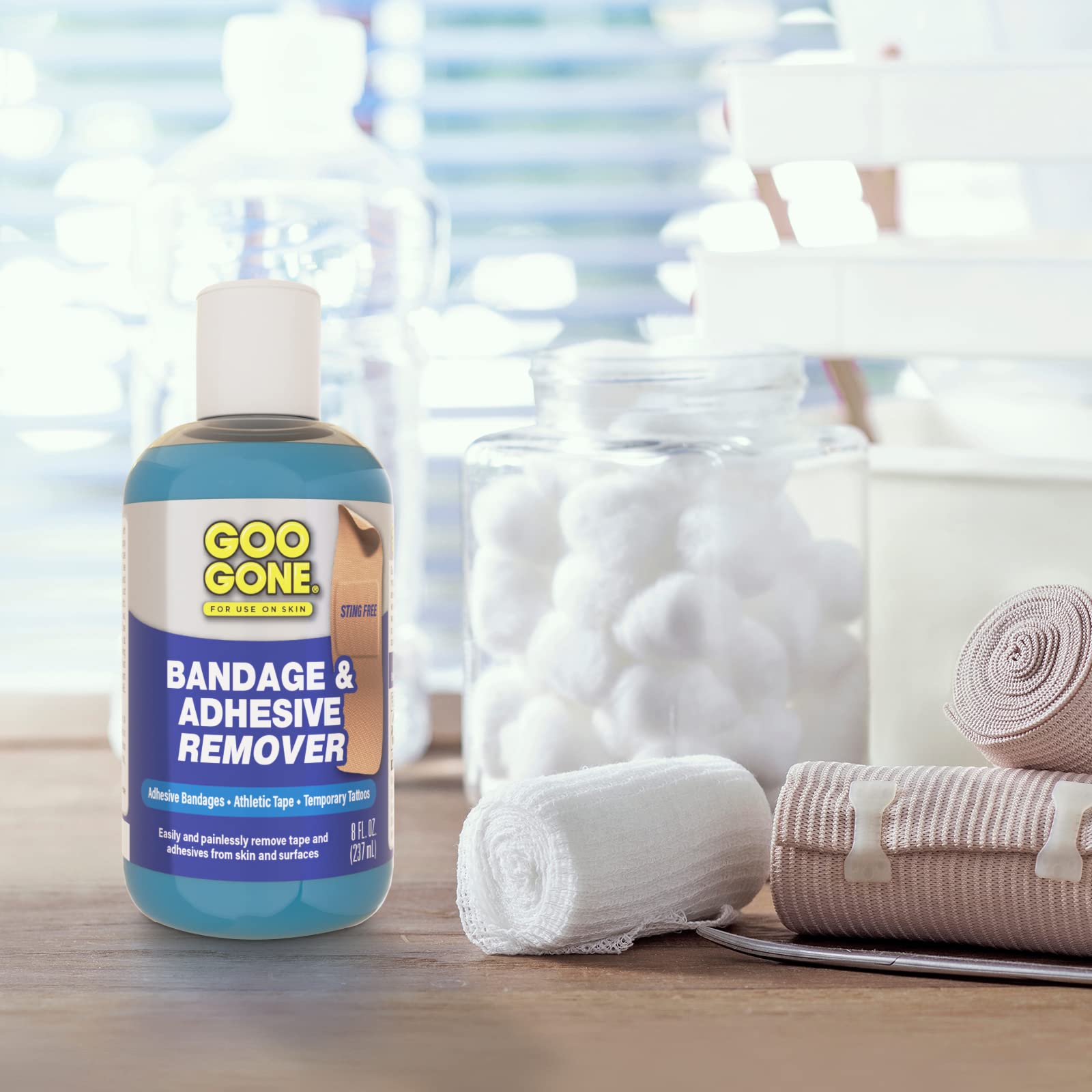 Goo Gone Skin Adhesive Remover closeup after use shows clean skin