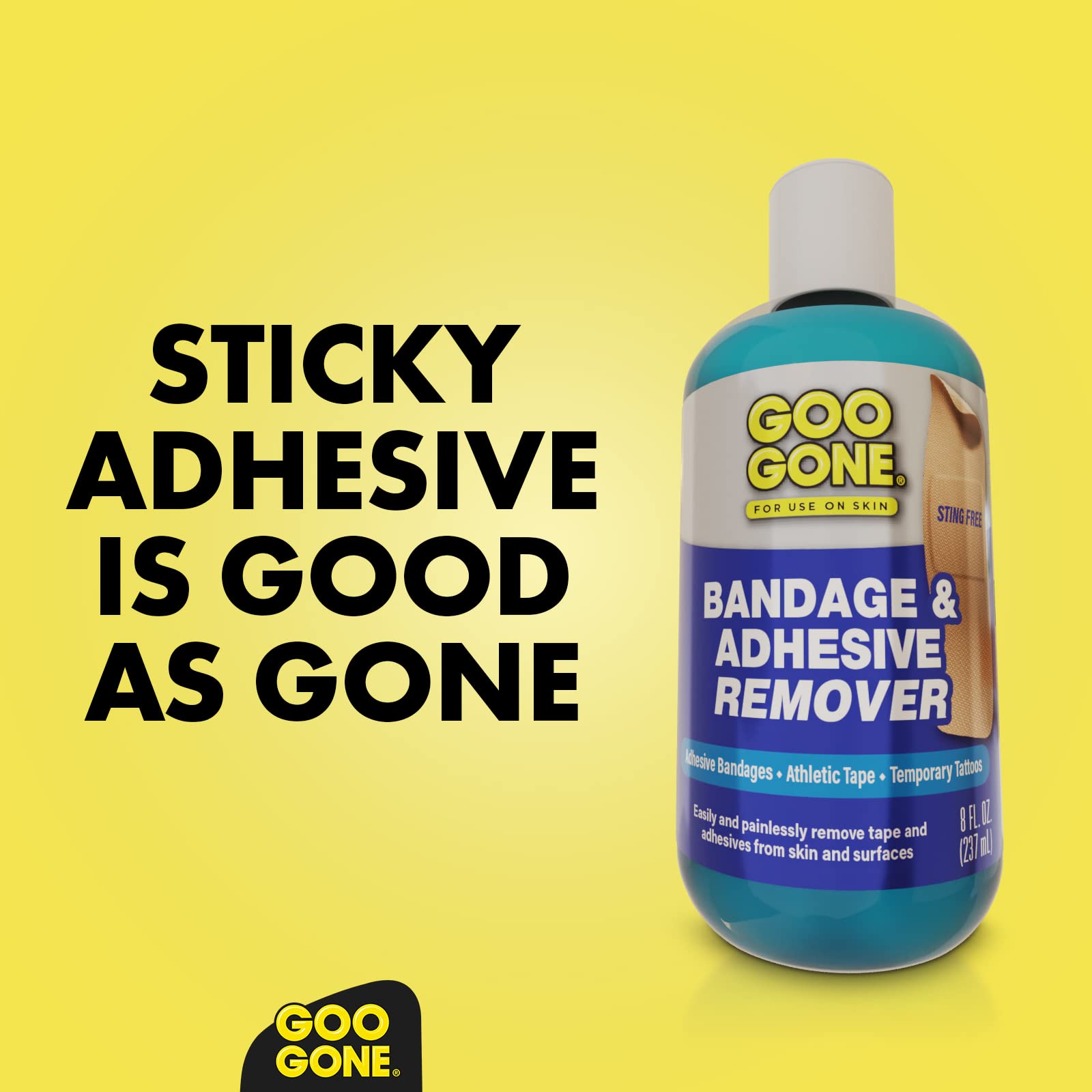 Goo Gone Skin Adhesive Remover product shot with 8 oz bottle