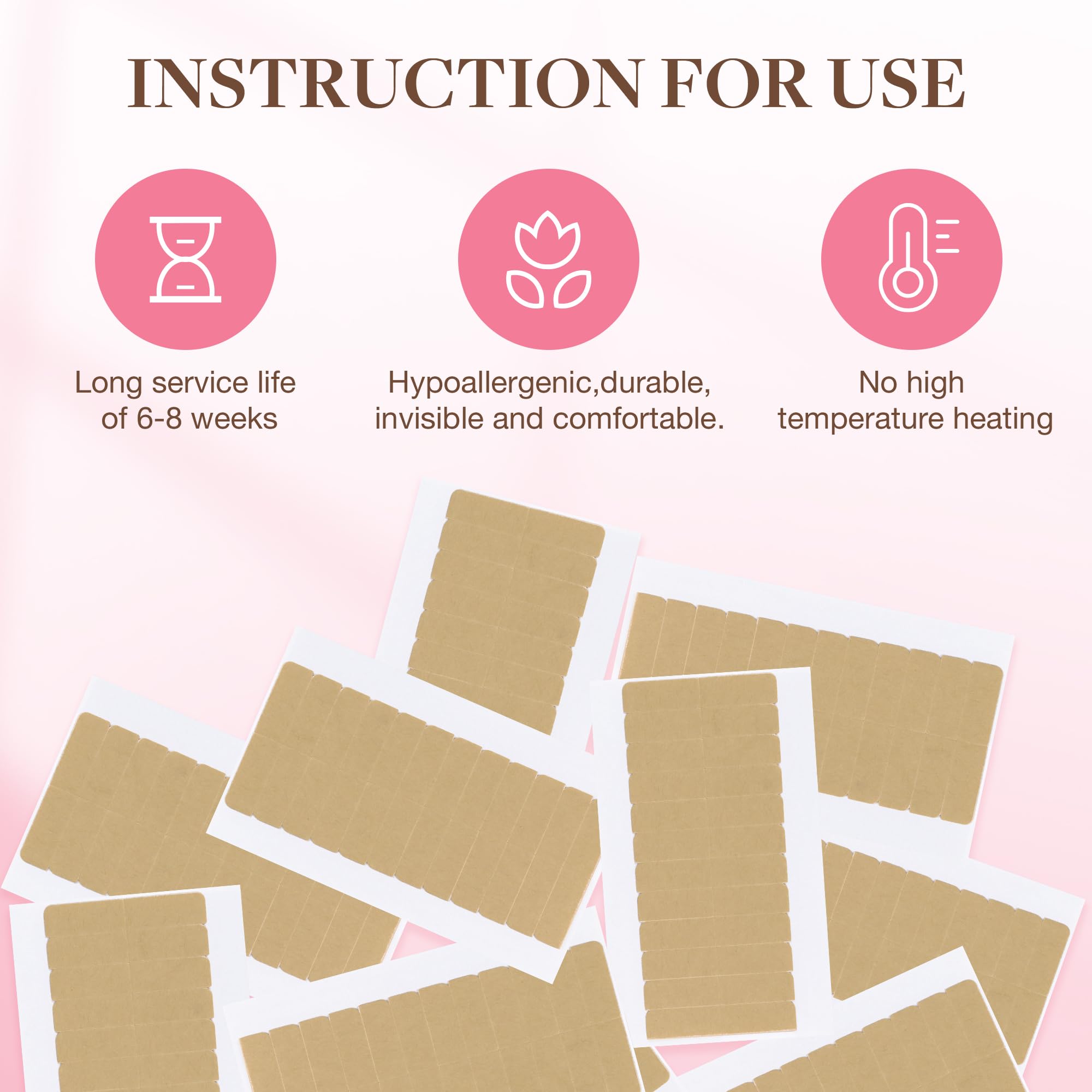 Goo GOO hair extension tape packaging box emphasizes quality and variety.