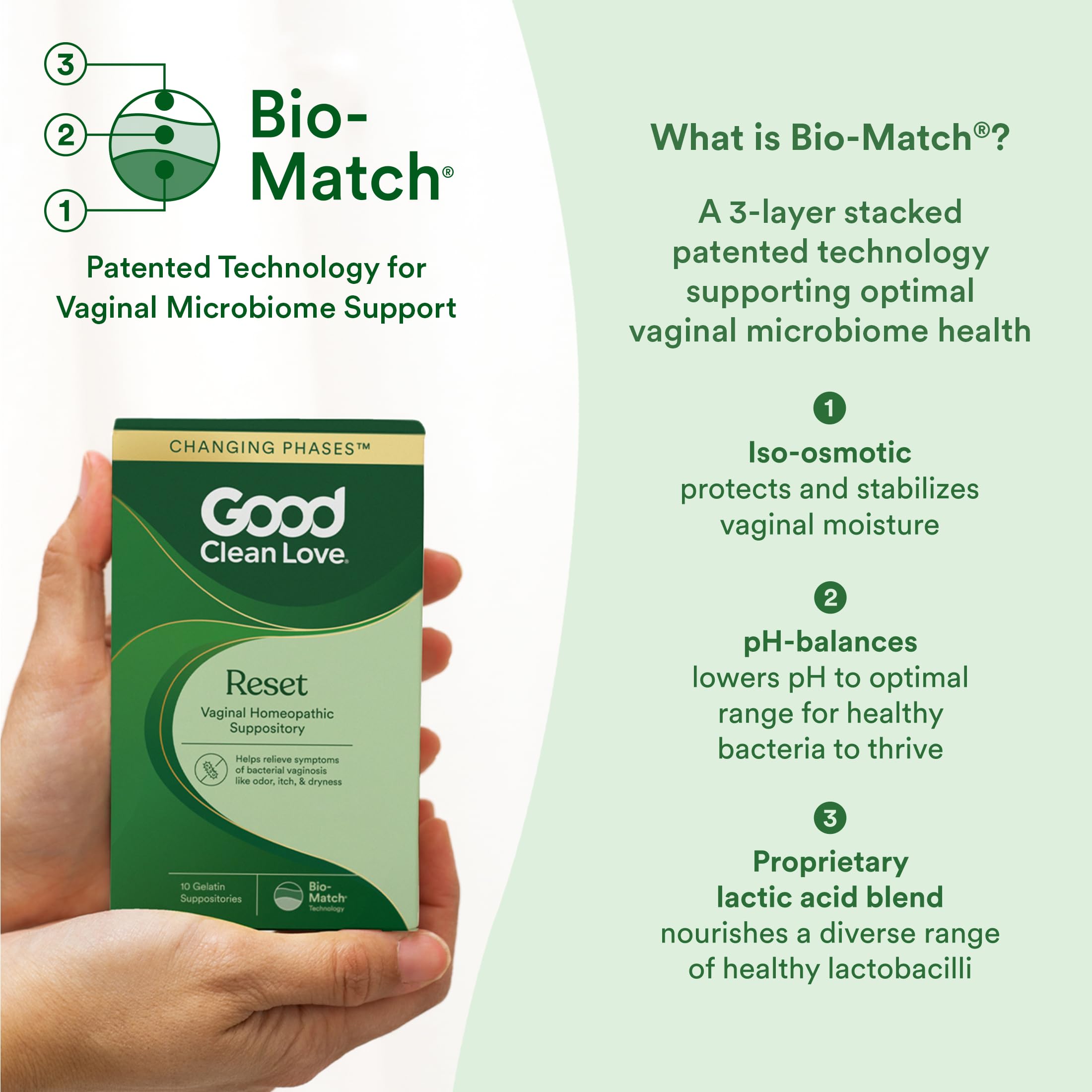 Good Clean Love Reset capsules closeup highlighting gel capsule format