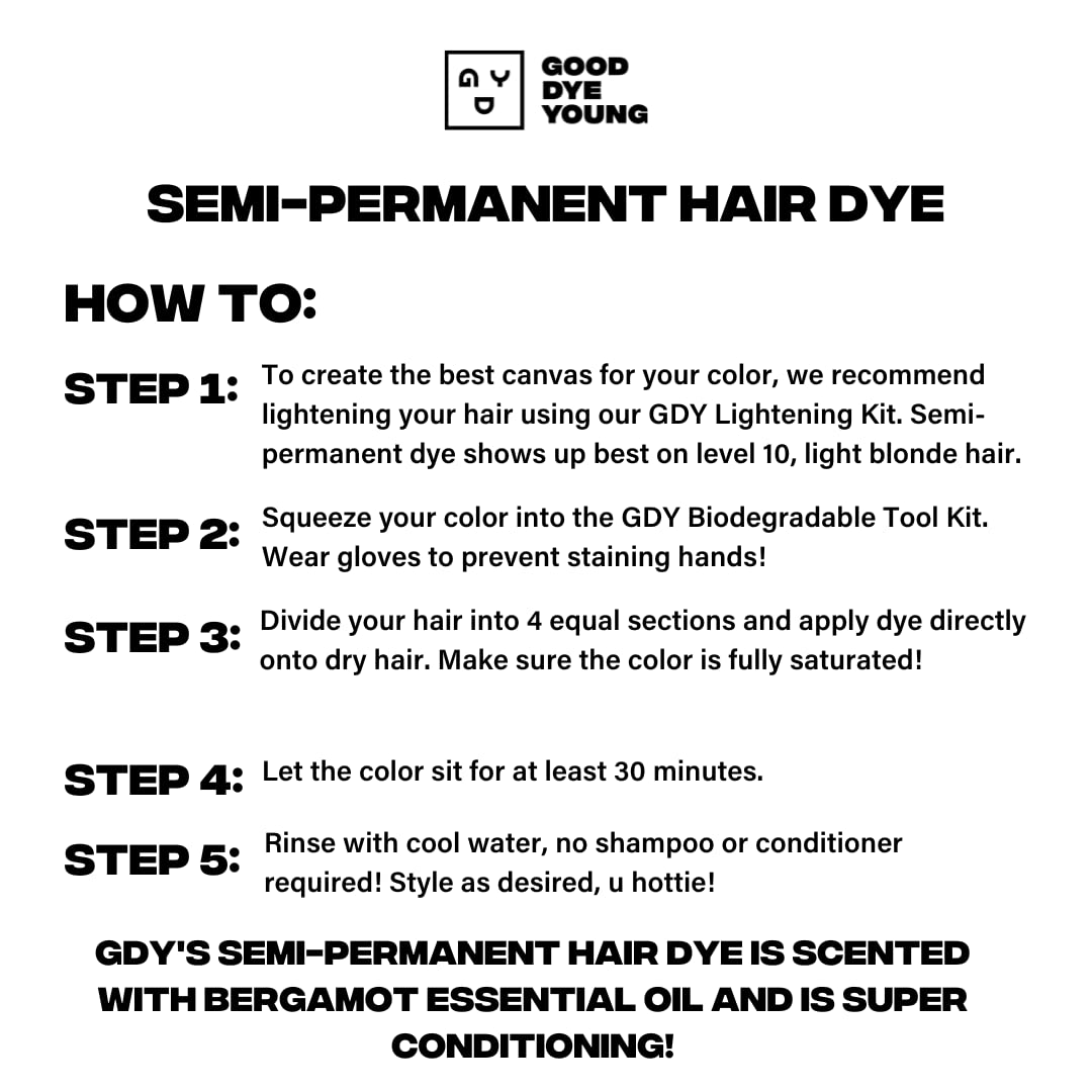 Good Dye Young Ex-Girl Pink full-application on blonde hair delivers pink hue