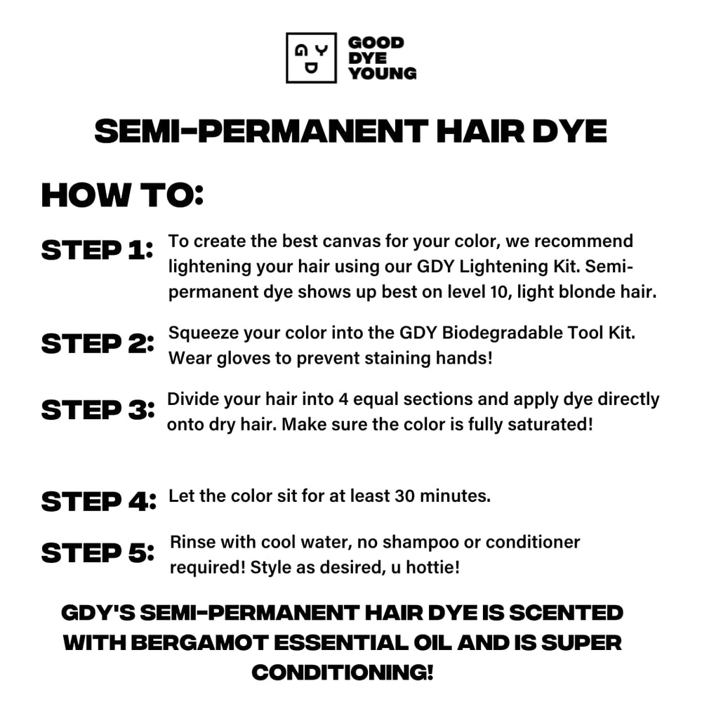 Good Dye Young Ex-Girl Pink full-application on blonde hair delivers pink hue