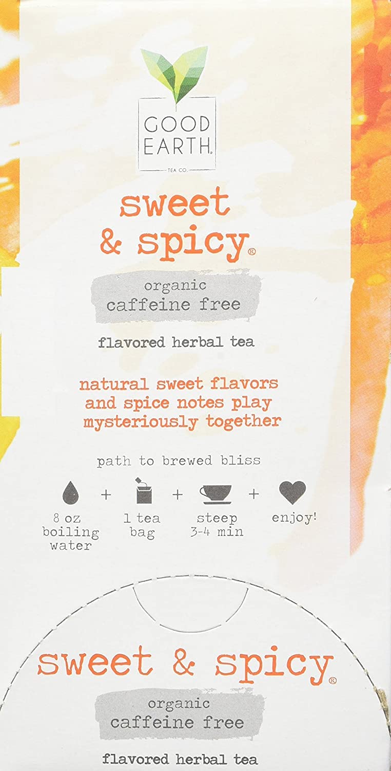 Good Earth Tea Co eco-friendly packaging supports recycling and easy storage.