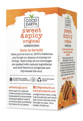 Good Earth Organic ingredients label showing natural herbs for flavor.