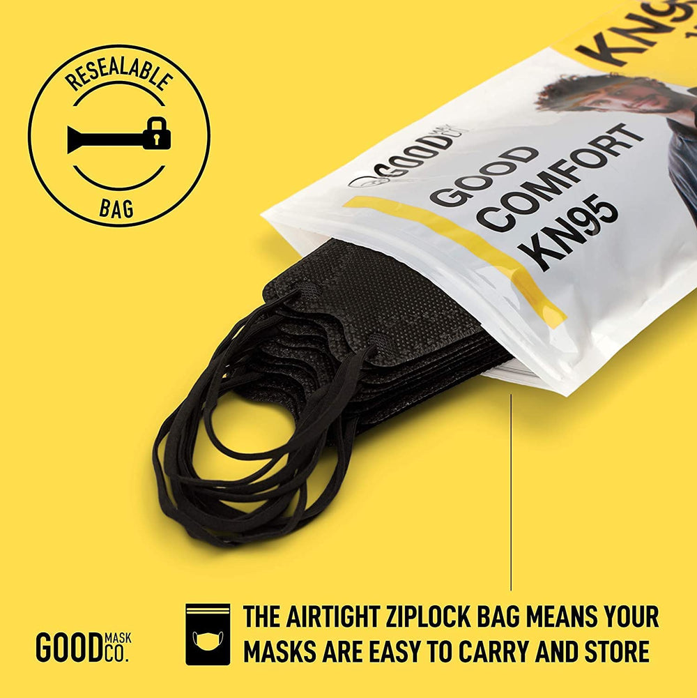 Good Mask Co. Good Comfort KN95 disposable mask for daily use.