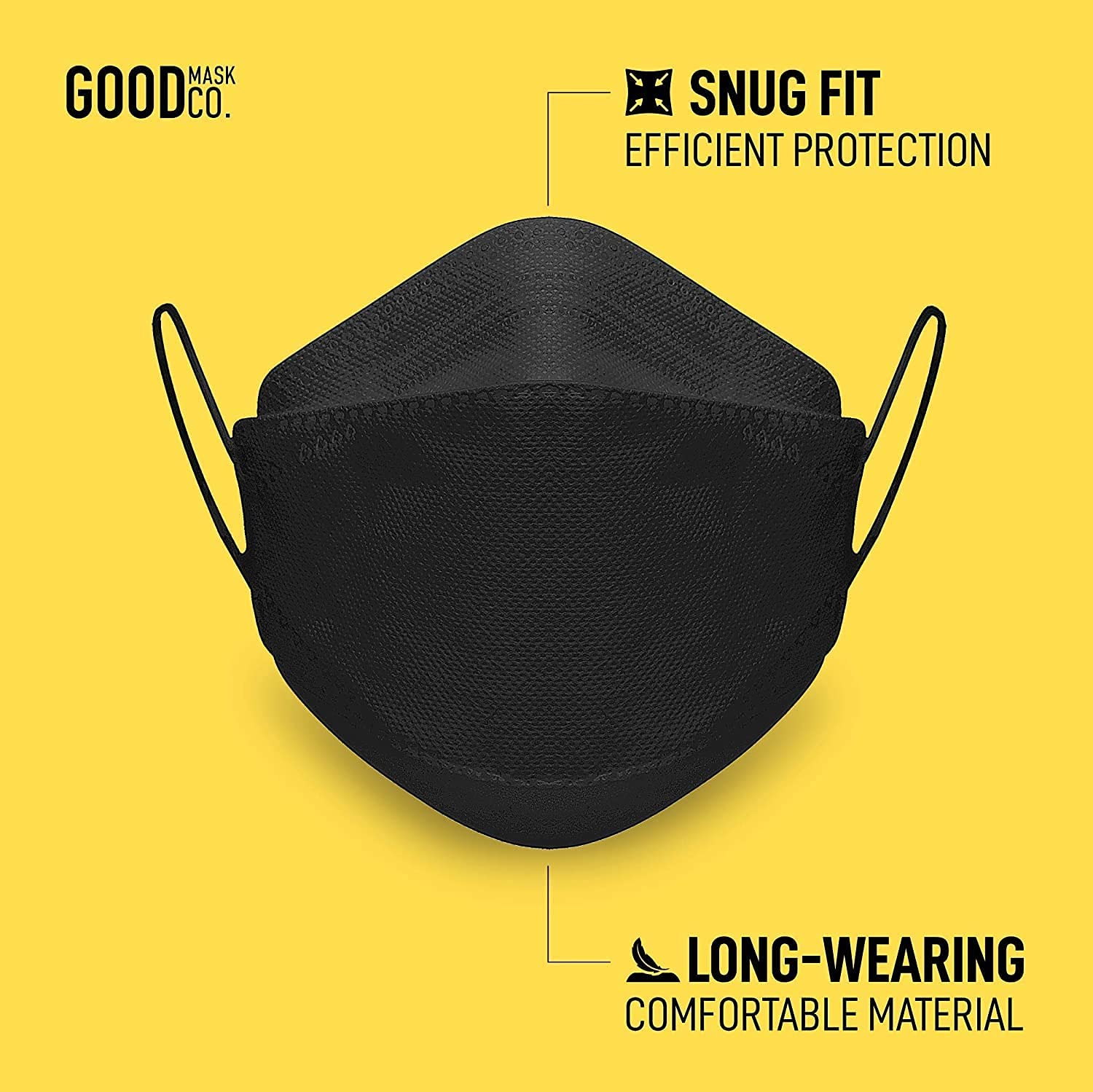 Good Mask Co. Good Comfort KN95 disposable 25-pack, ideal for on-the-go use.