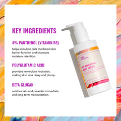 Applying serum on forearm for fast hydration.