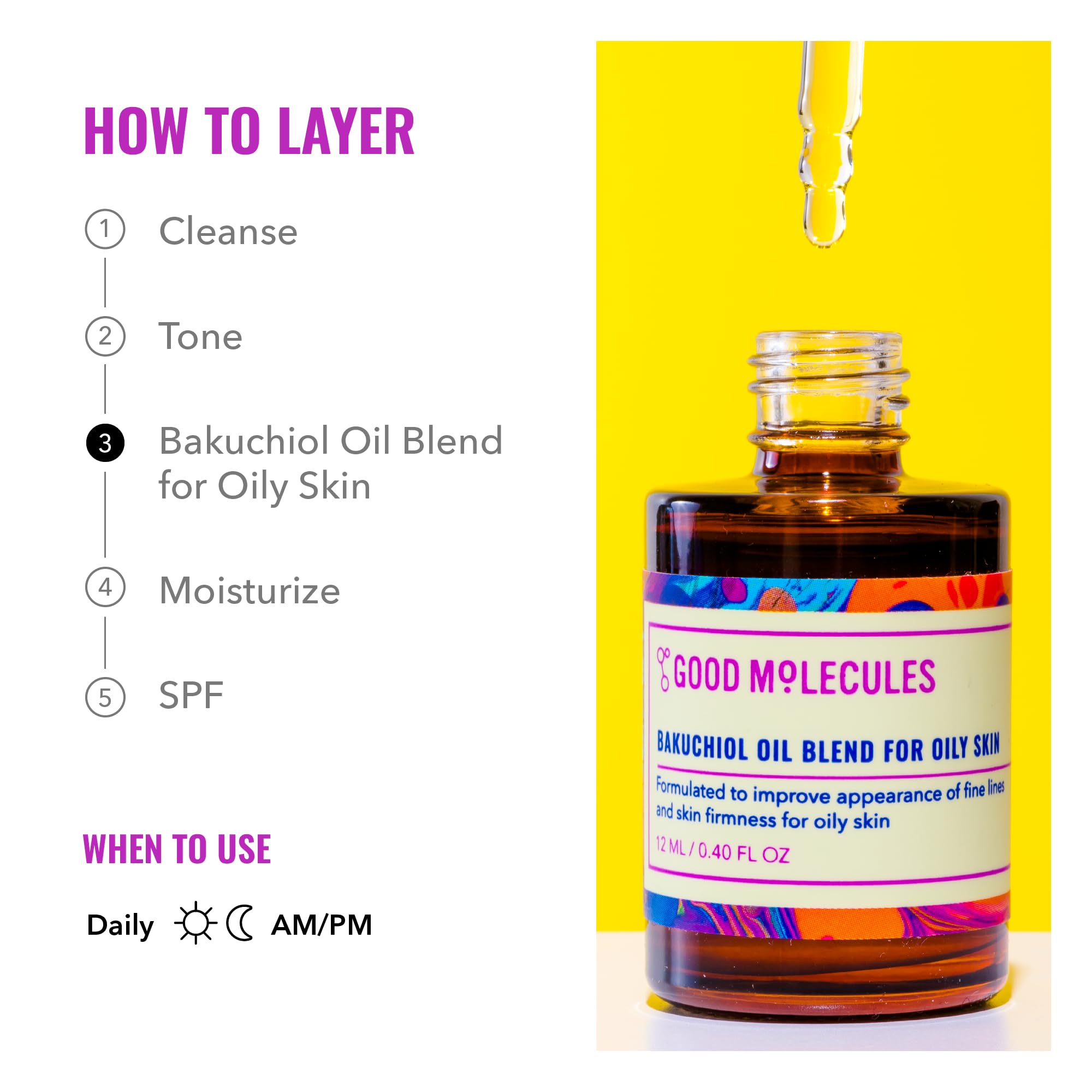 Good Molecules Bakuchiol Oil fragrance-free formula supports sensitive skin