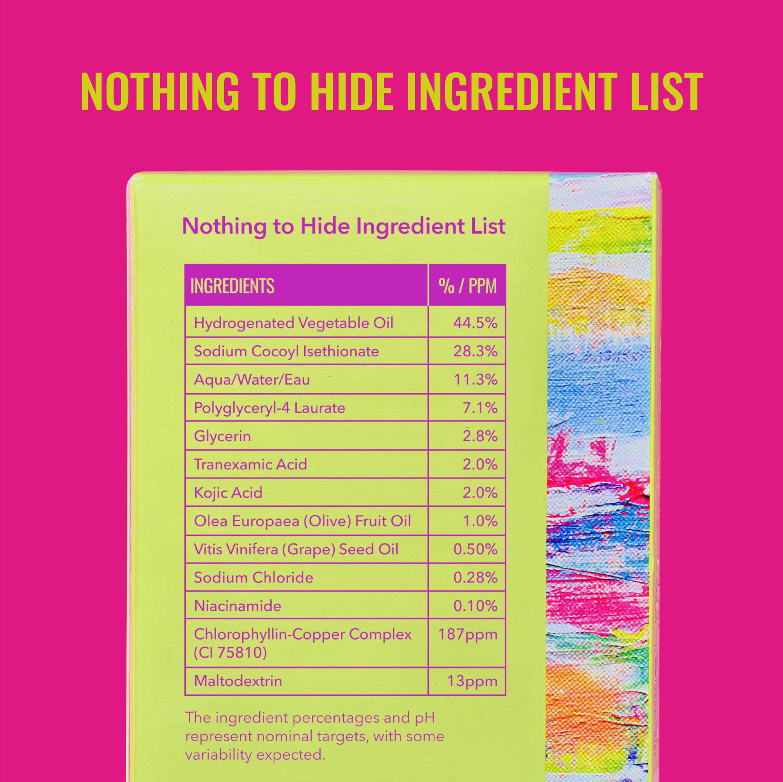 Good Molecules Brightening Dark Spots Bar Pack 2 bathroom setup suggests easy daily routine.