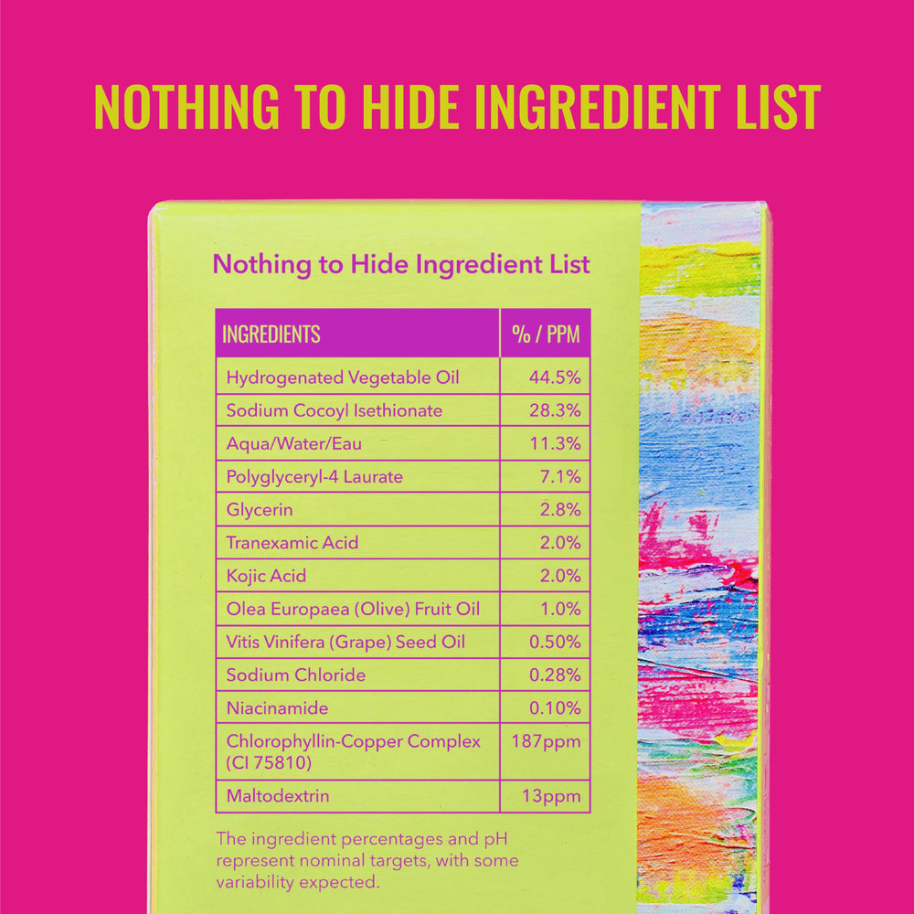 Good Molecules Brightening Dark Spots Bar Pack 2 bathroom setup suggests easy daily routine.
