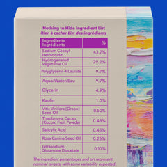 Good Molecules Clarify and Cleanse Bar skin-tone balance closeup for even texture.