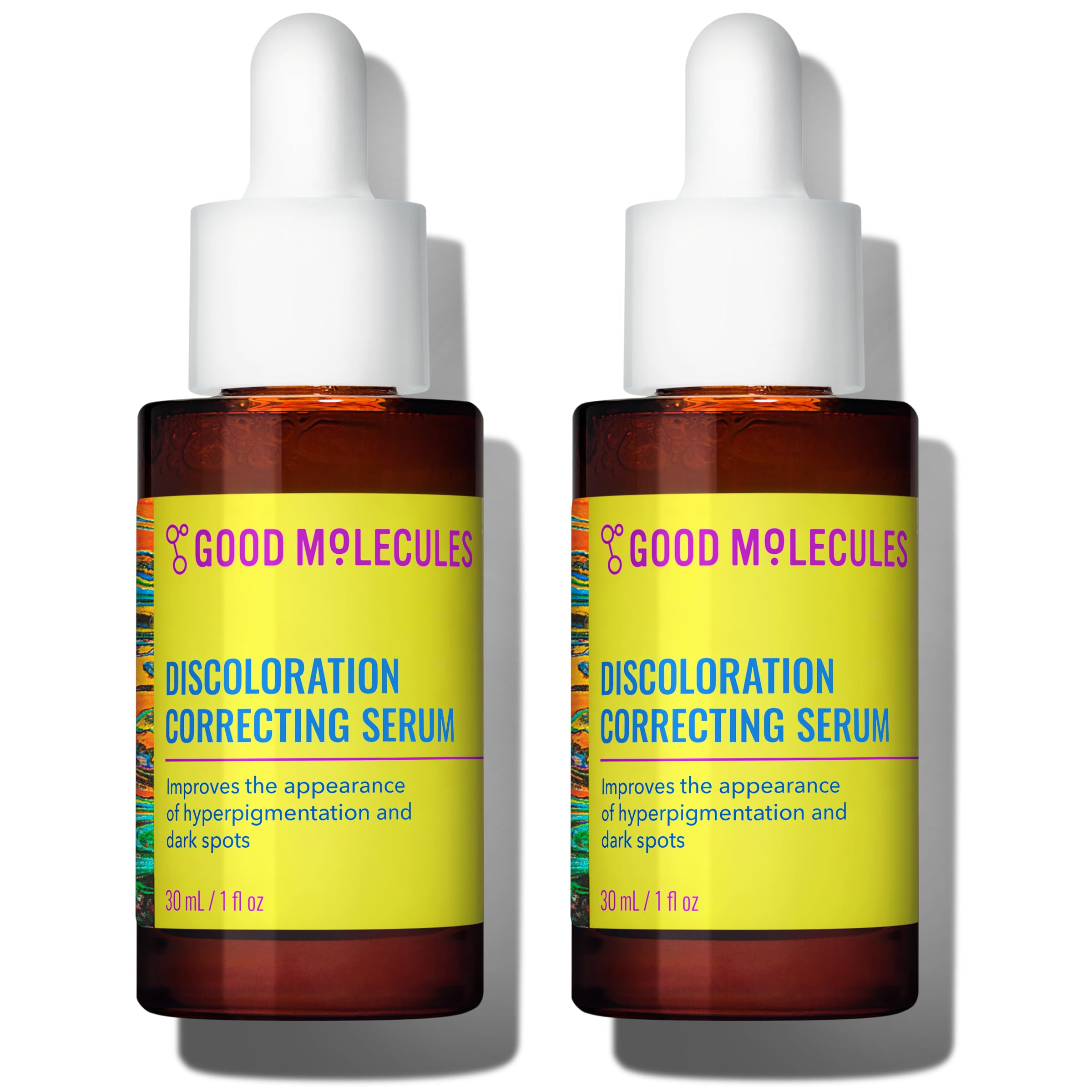 Good Molecules Discoloration Correcting Serum bottle for daily brightening and even tone.