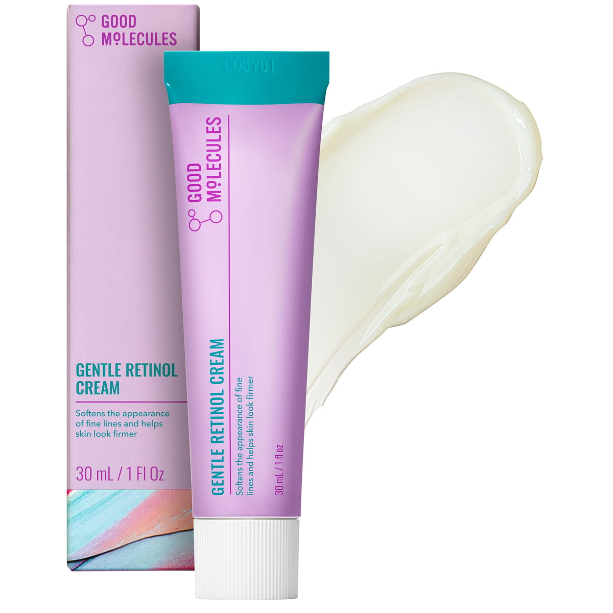 Good Molecules Gentle Retinol Cream jar closeup showing rich texture for smoother skin