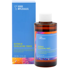 Good Molecules Glycolic Exfoliating Toner bottle showing clear formula for brighter skin