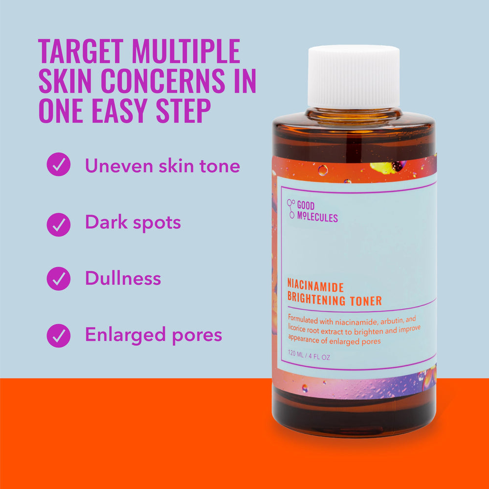 Good Molecules Niacinamide Brightening Toner liquid texture conveys a light, refreshing feel