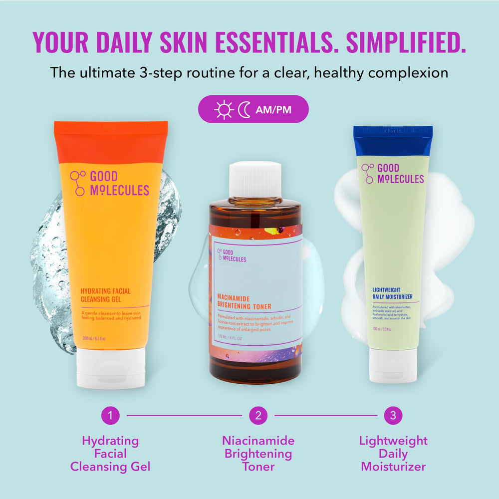 Good Molecules Niacinamide Toner bottle preps skin for absorption and even tone.