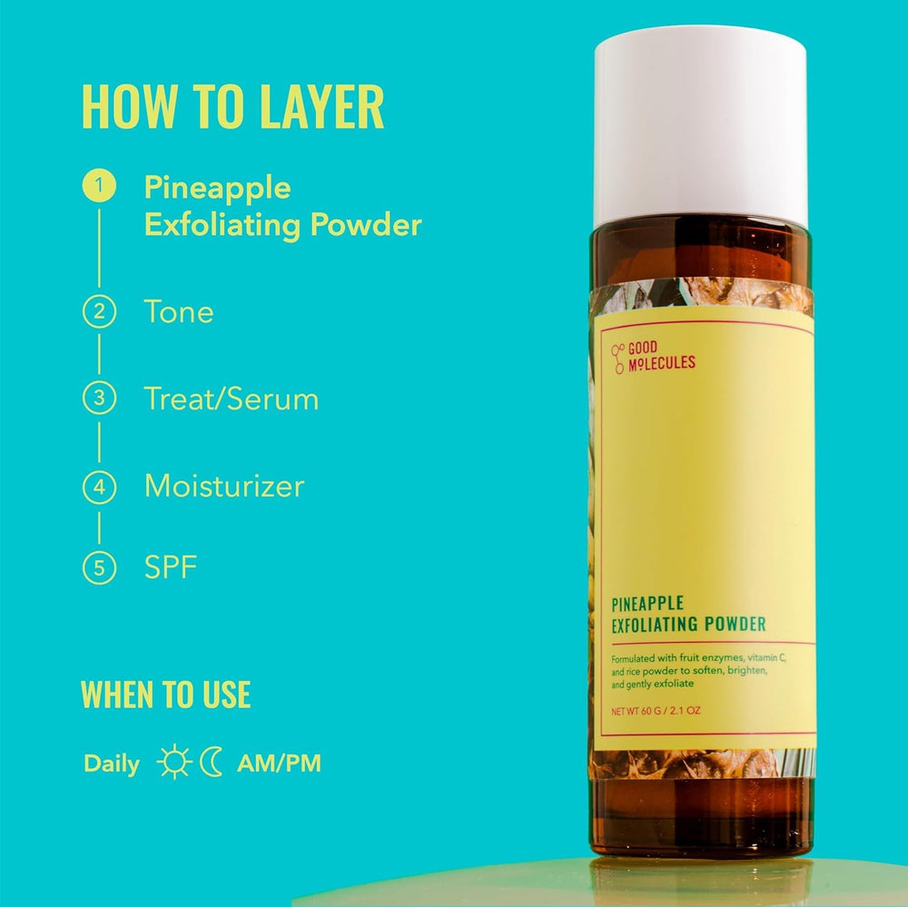 Good Molecules Pineapple Exfoliating Powder calamine soothes during use.