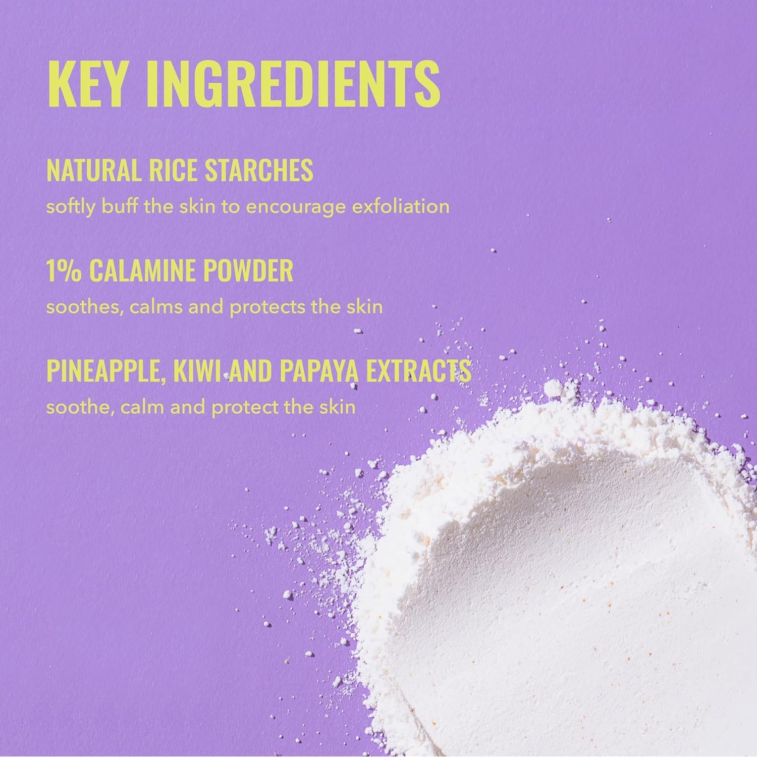 Good Molecules Pineapple Exfoliating Powder being mixed with water forms a creamy foam.