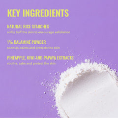 Good Molecules Pineapple Exfoliating Powder being mixed with water forms a creamy foam.
