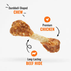 GOOD 'N' FUN chicken-dumbbells small-dog snack ready for daily chew