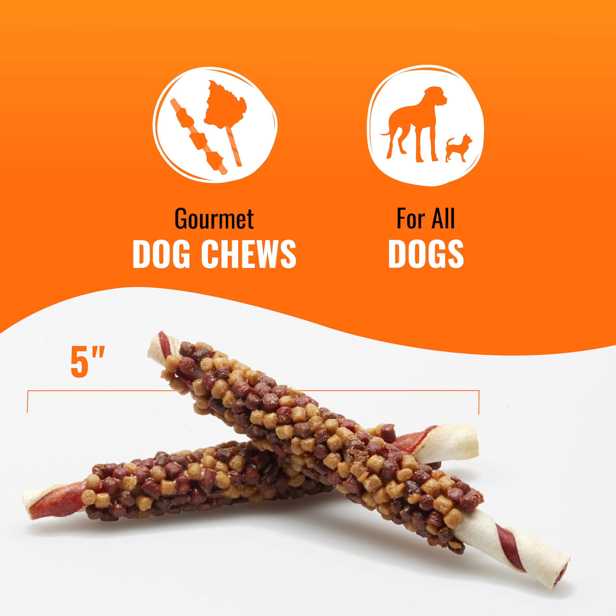 GOOD 'N' FUN chews wrapped in real chicken offer premium protein in every bite.