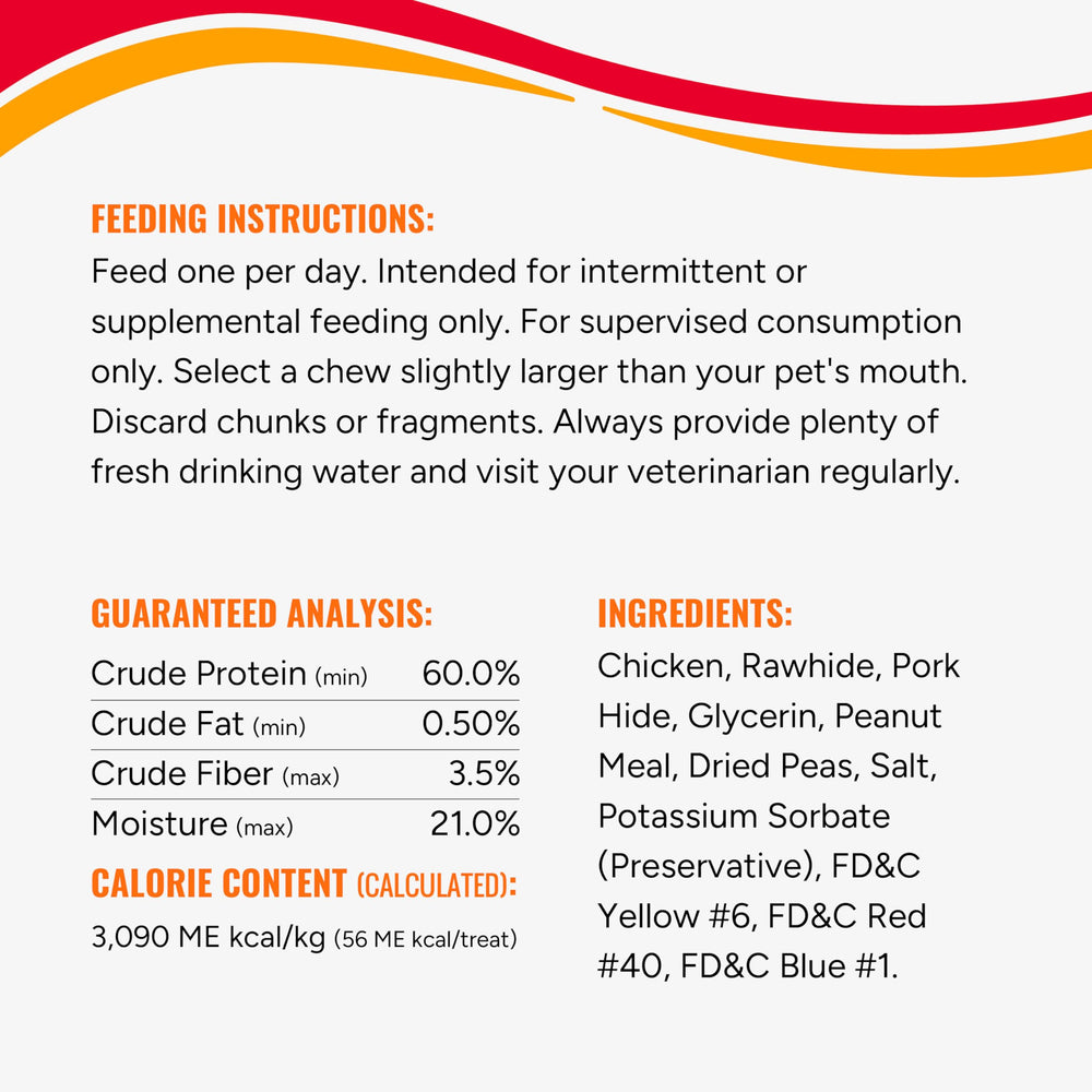 GOOD 'N' FUN Triple Flavor Wings dog enjoying flavorful chew session