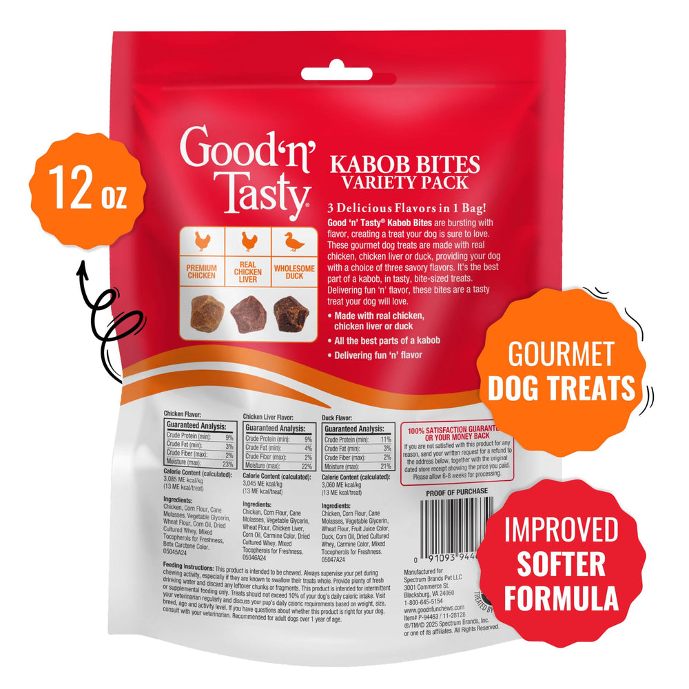 Good 'N' Tasty Kabob Bites duck – flavorful chew for treat time.