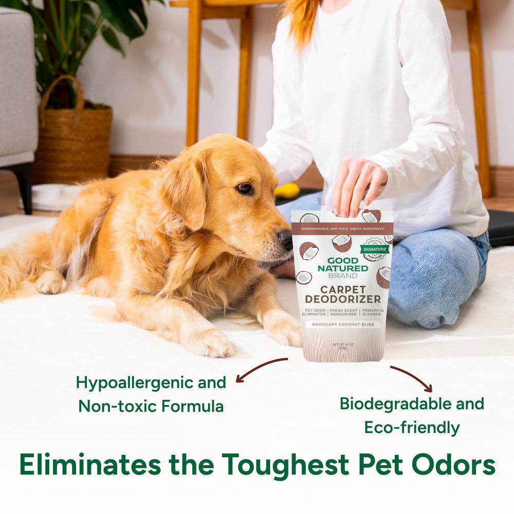 Good Natured Brand eco-friendly formula delivers deeper carpet cleaning.
