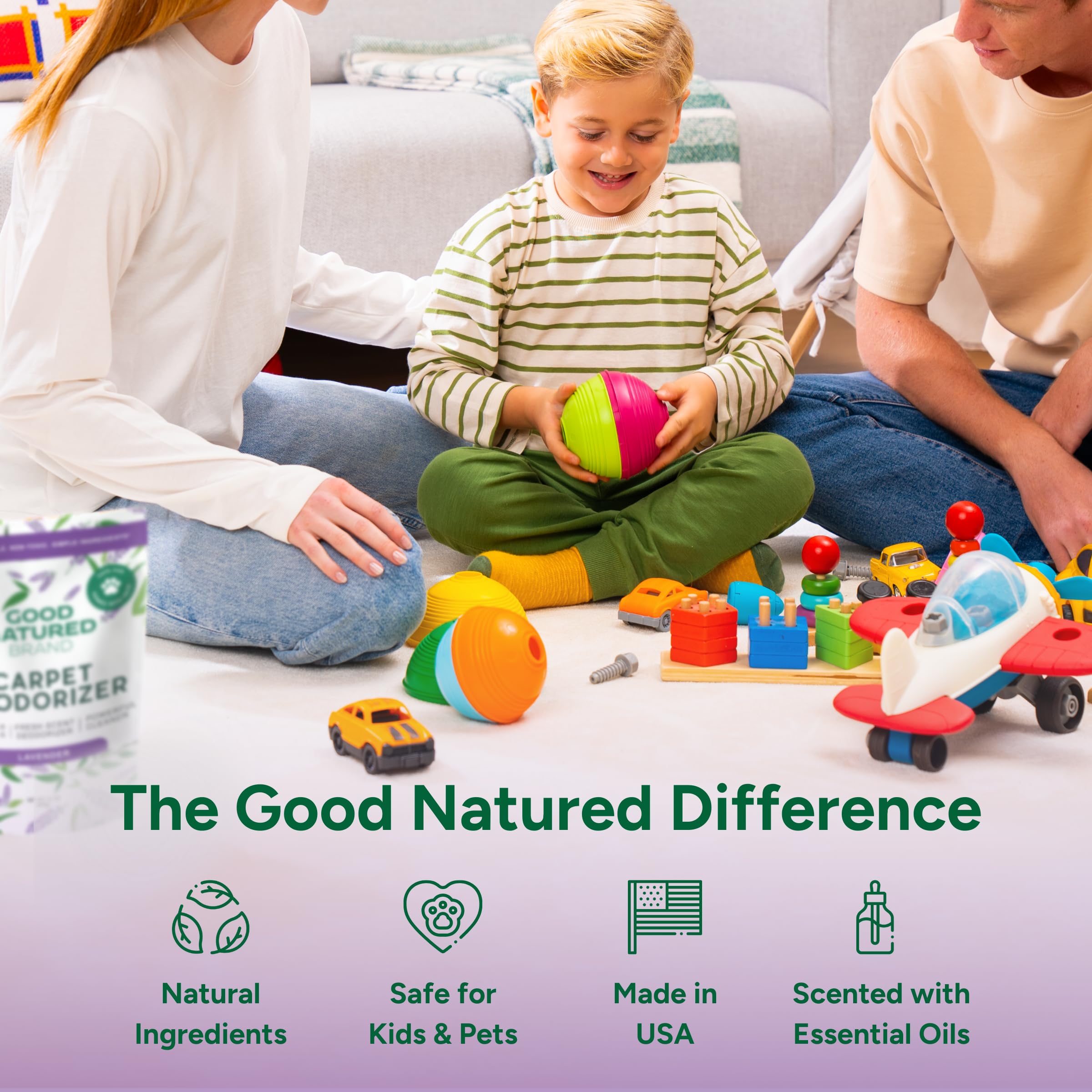 Good Natured Brand room after use feels fresh and inviting.