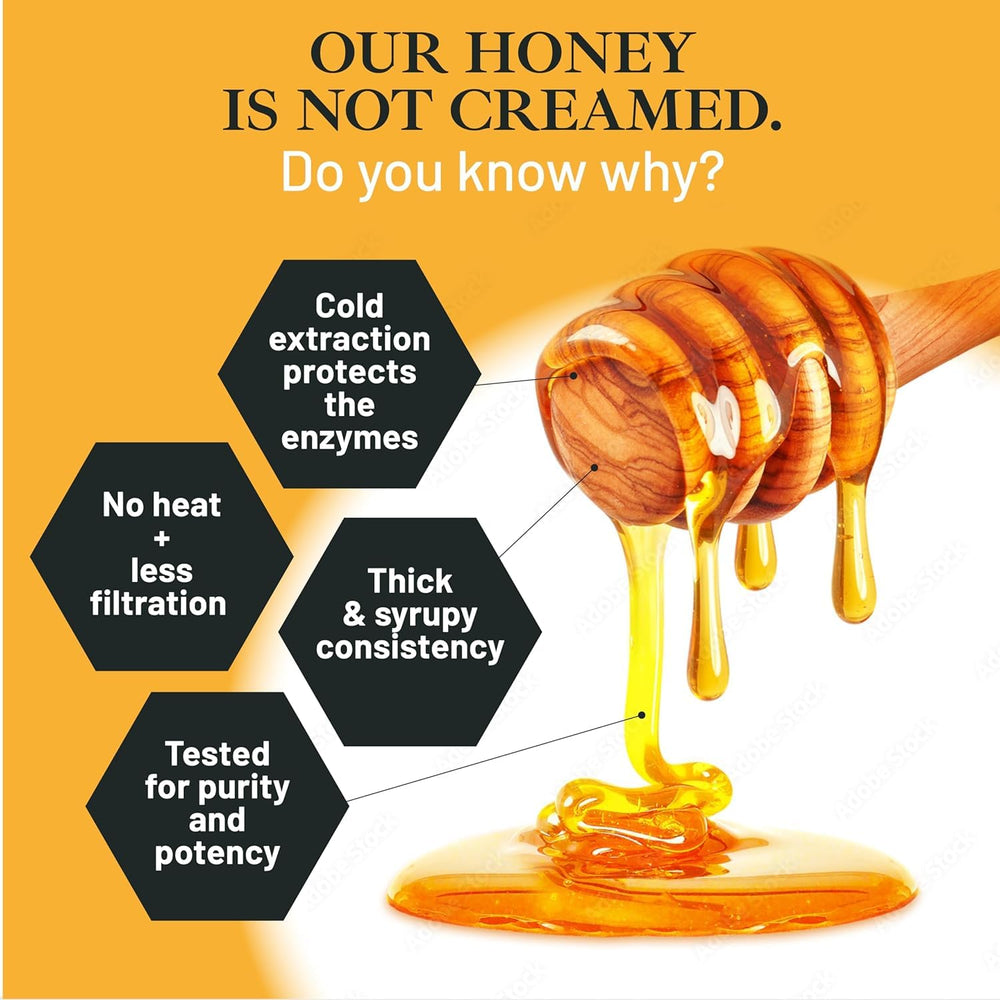 Good Natured Manuka Honey label close-up showing MGO 850+ and AMHA certification