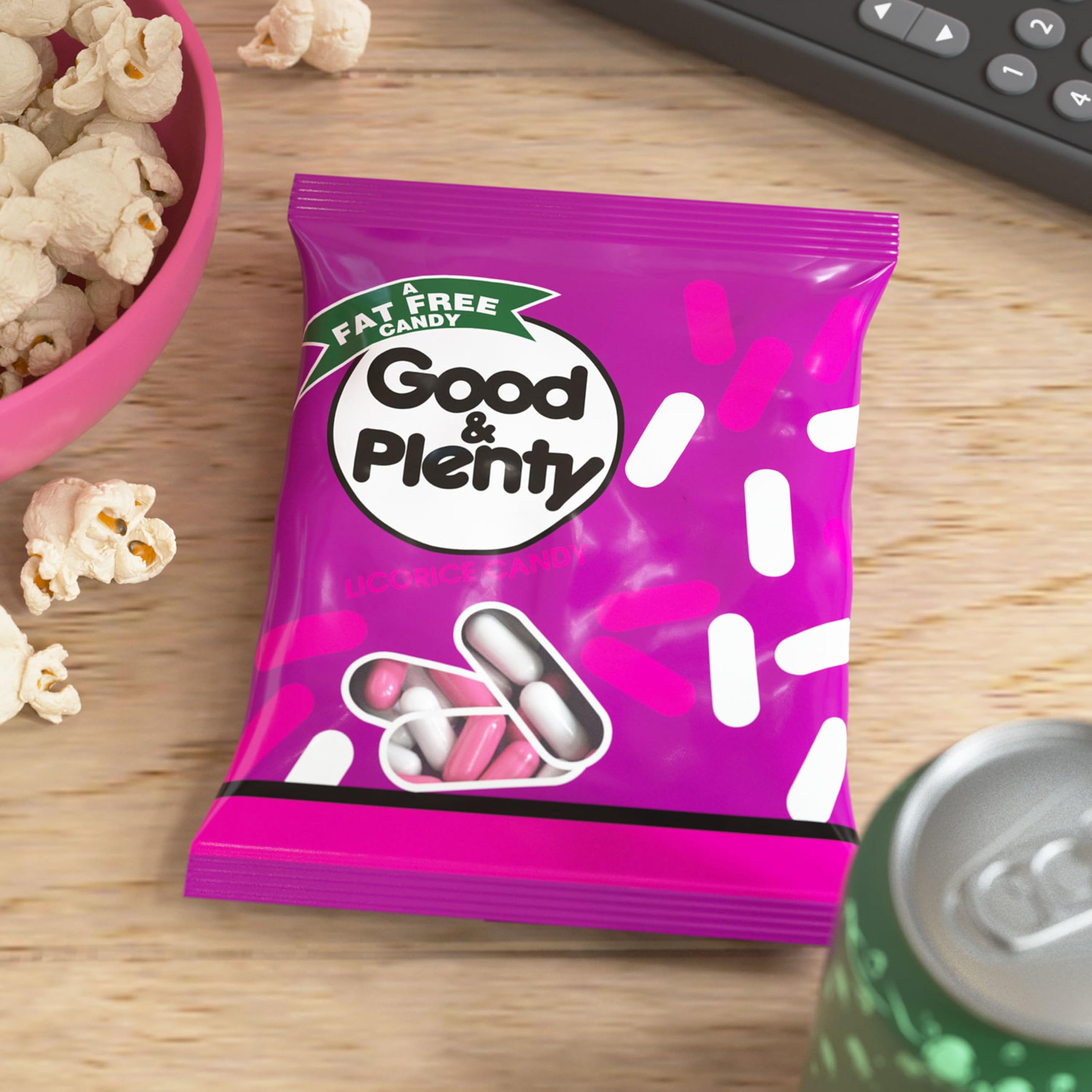 GOOD & PLENTY candy ideal for movie nights and snack time