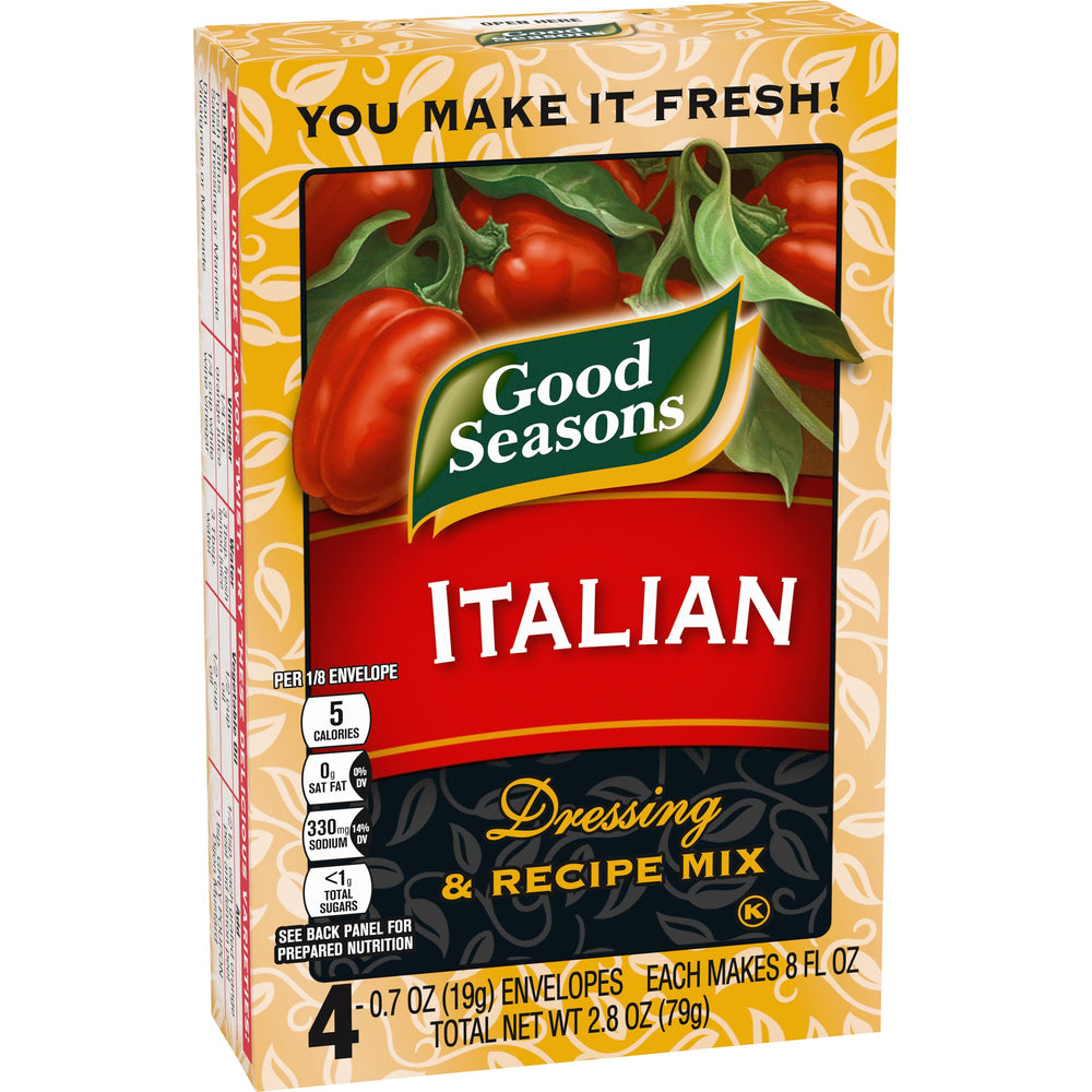 Good Seasons Italian Dressing contains no saturated fat