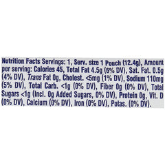 Closeup of Kraft Ranch packet showing creamy texture and rich flavor