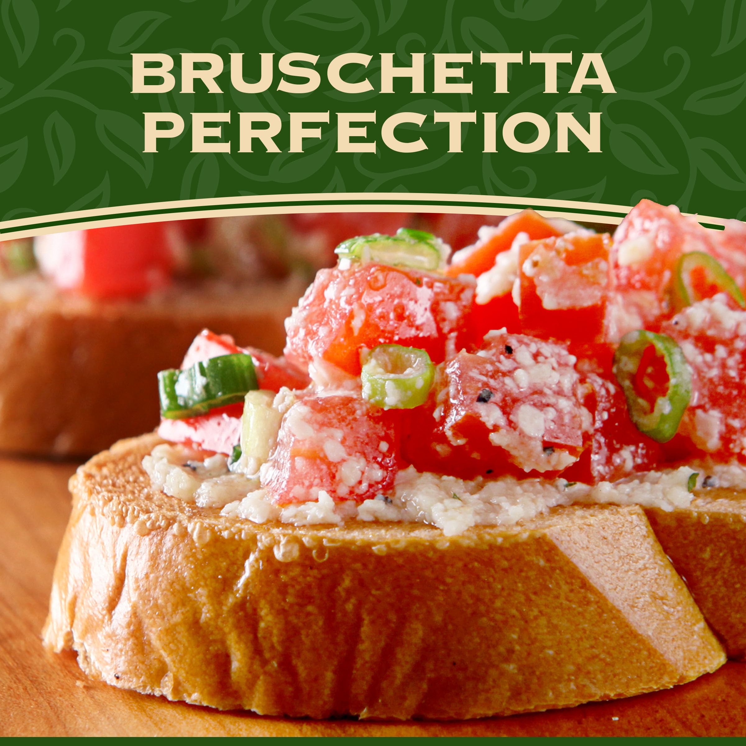 Good Seasons Zesty Italian dressing on salad adds vibrant flavor