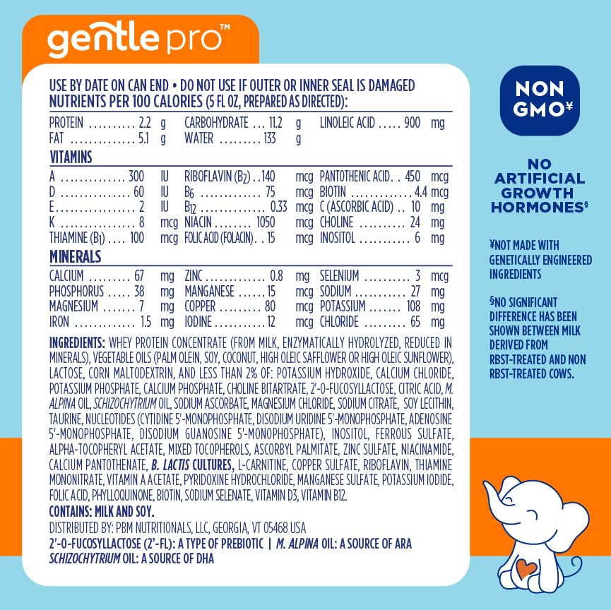 This image shows Good Start Gentle Pro advanced hydrolysis process, with proteins designed for easy digestion.