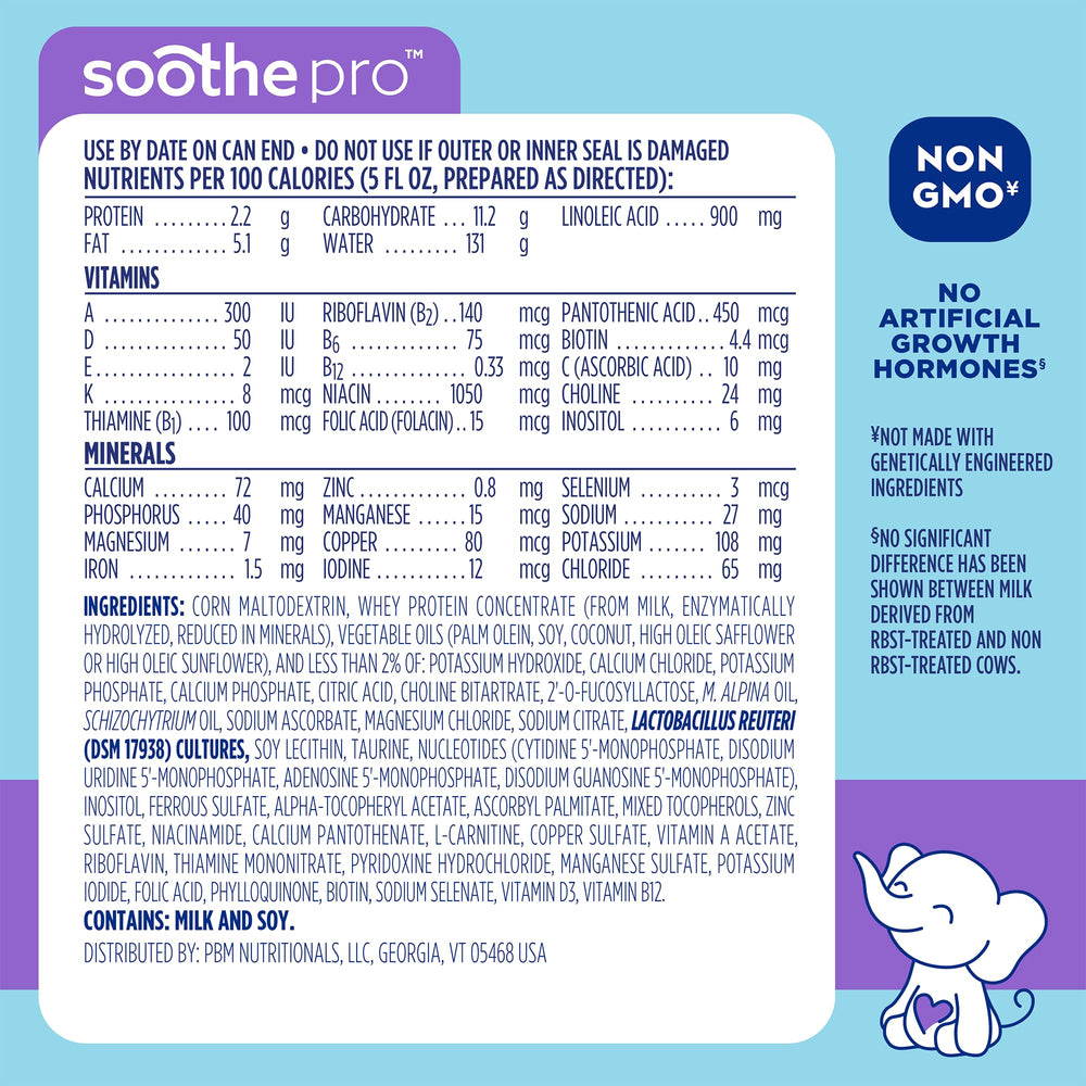 Good Start Soothe Pro probiotic symbol on packaging associated with gut health.