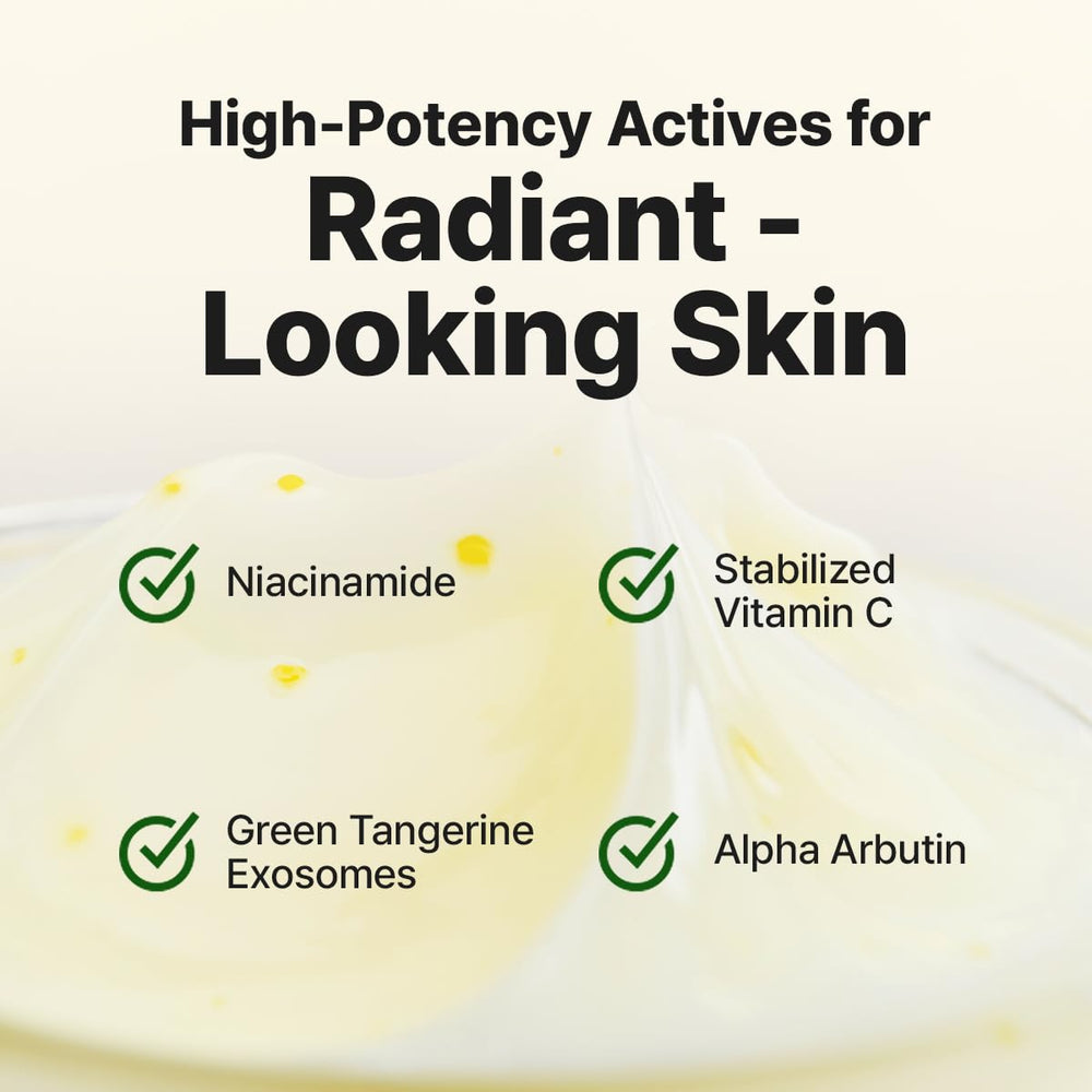 GOODAL Green Tangerine Vitamin C Cream Vita Alpha capsule concept visual.