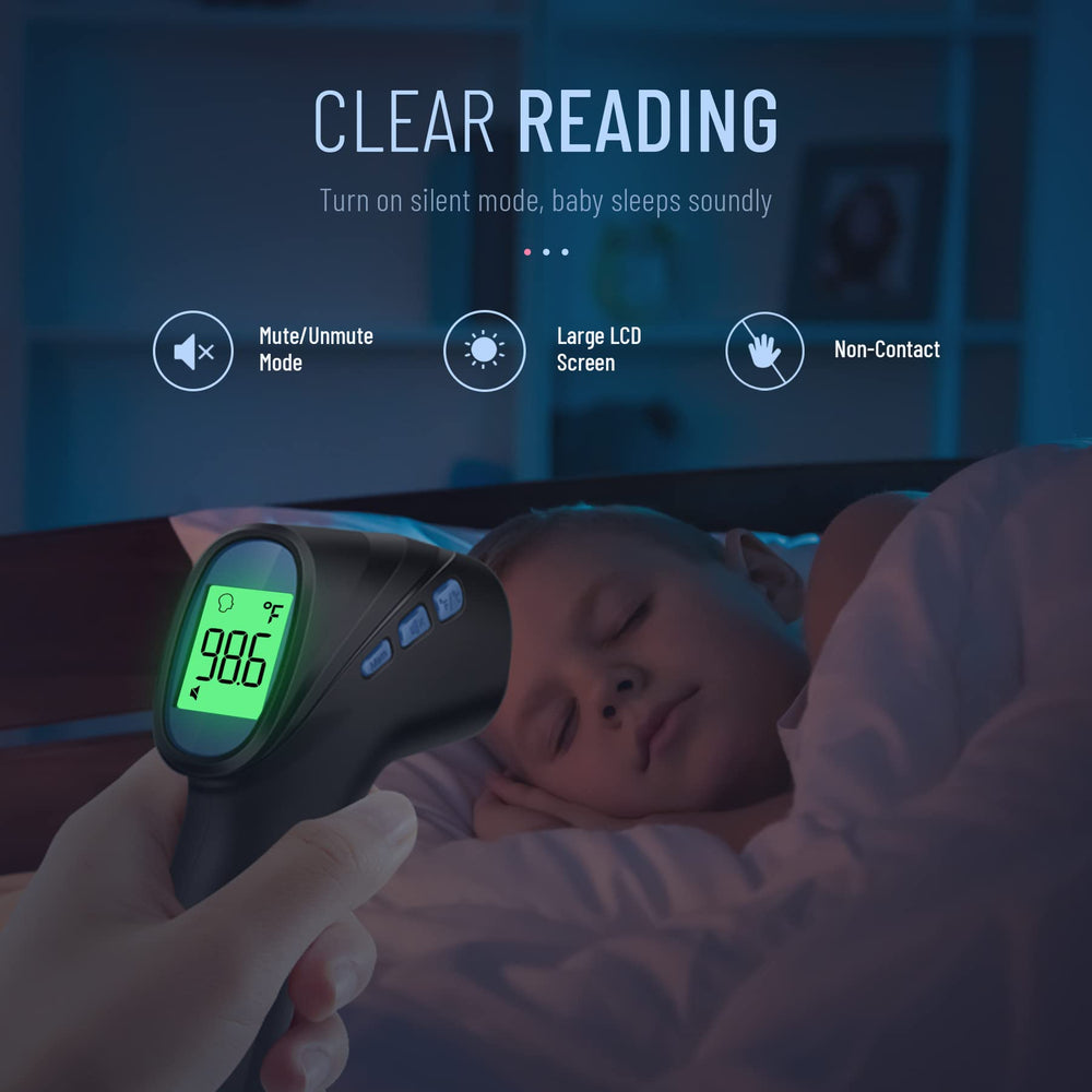 GoodBaby thermometer memory stores up to 35 readings for trend tracking.
