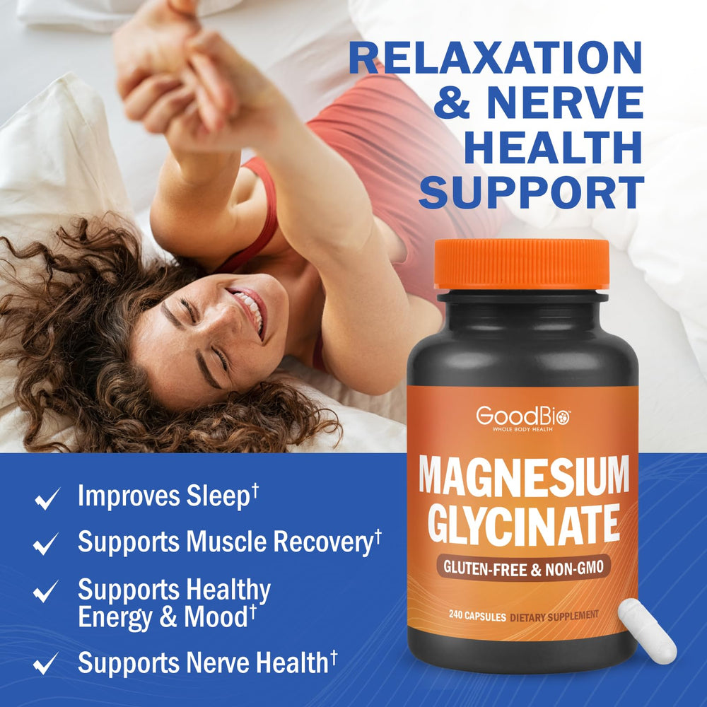 GOODBIO bottle label emphasizes high potency 500 mg per serving